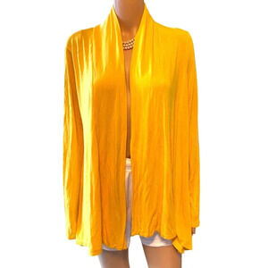 G Collection Orange Open Cardigan Women Size XL